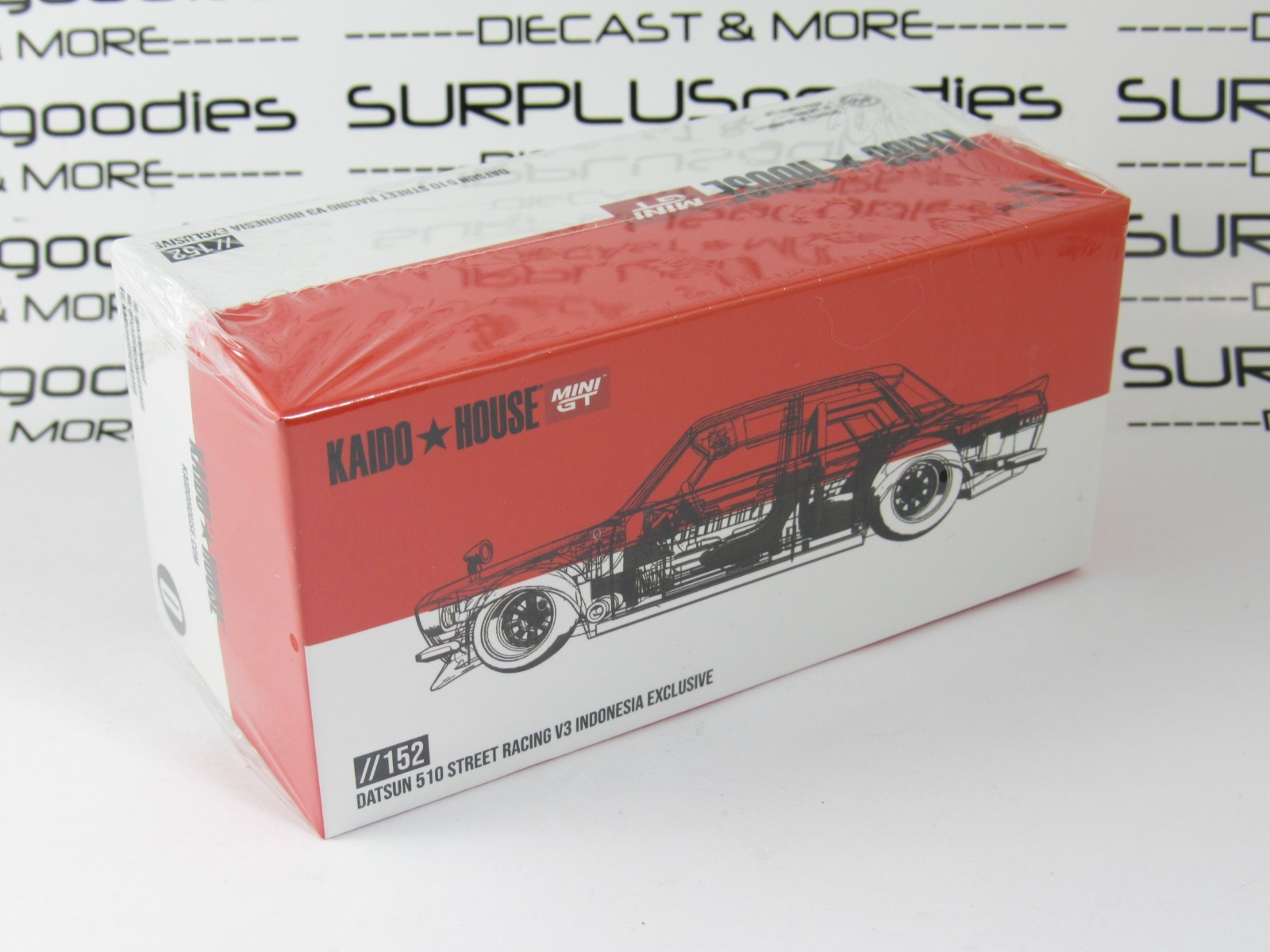 2024 Mini-GT Kaido House Indonesia Expo Exclusive: DATSUN 510 V3 SEALED #KHMG152