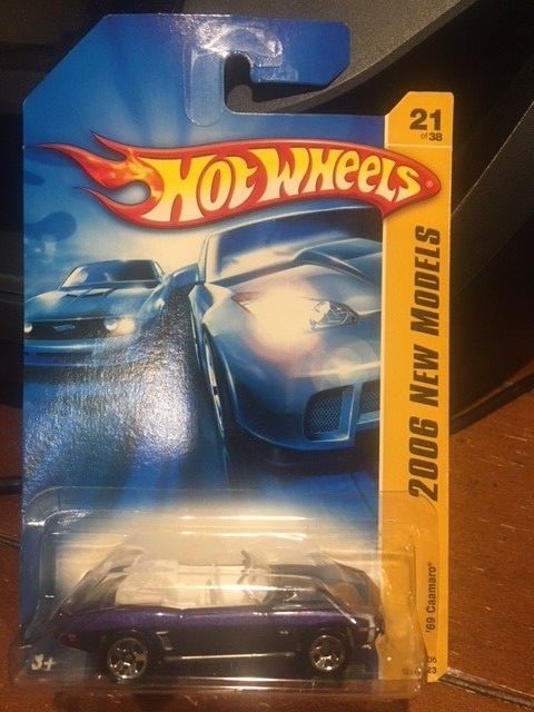 2006 Hot Wheels New Models ’69 Caamaro #21 Purple (misspelled)