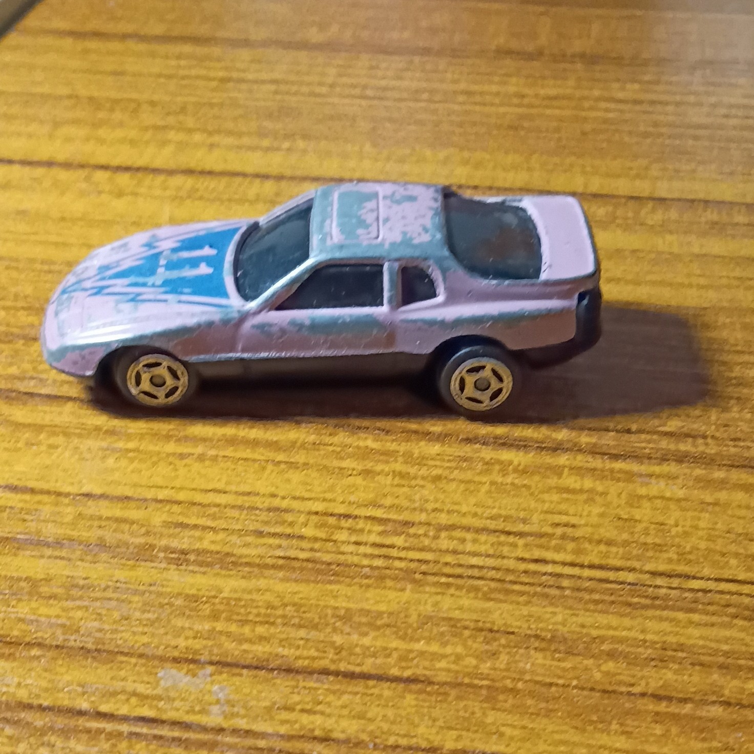 Diecast Toy Car Vehicle #11 Graphics Silver/Blue/White Loose Single Car