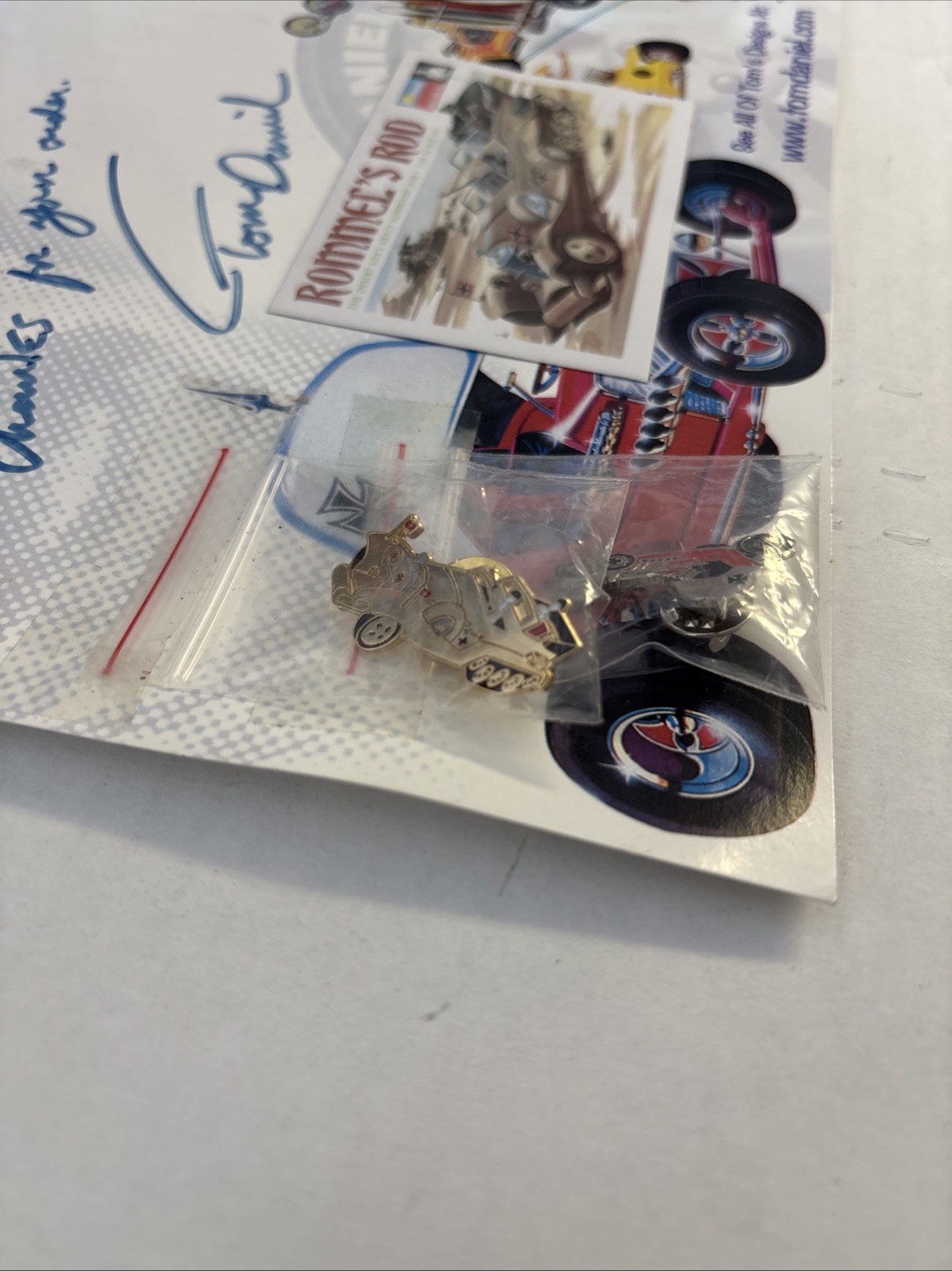 Tom Daniel Original Custom Show Rods 6 Car Collector Pack Autographed With Pins!