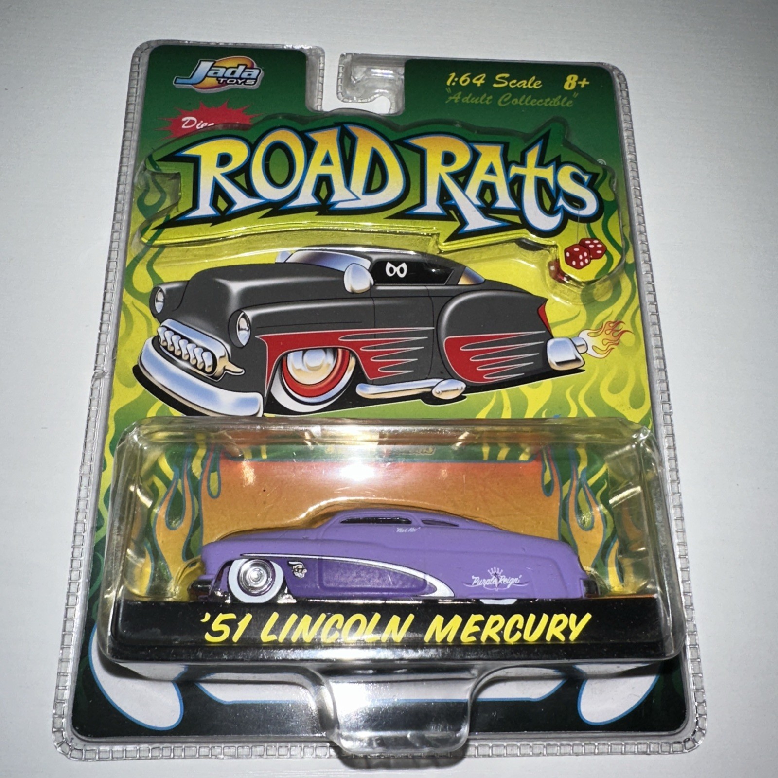 #N95- Jada Toys 2003 Road Rats ’51 LINCOLN MERCURY Rubber Tires New