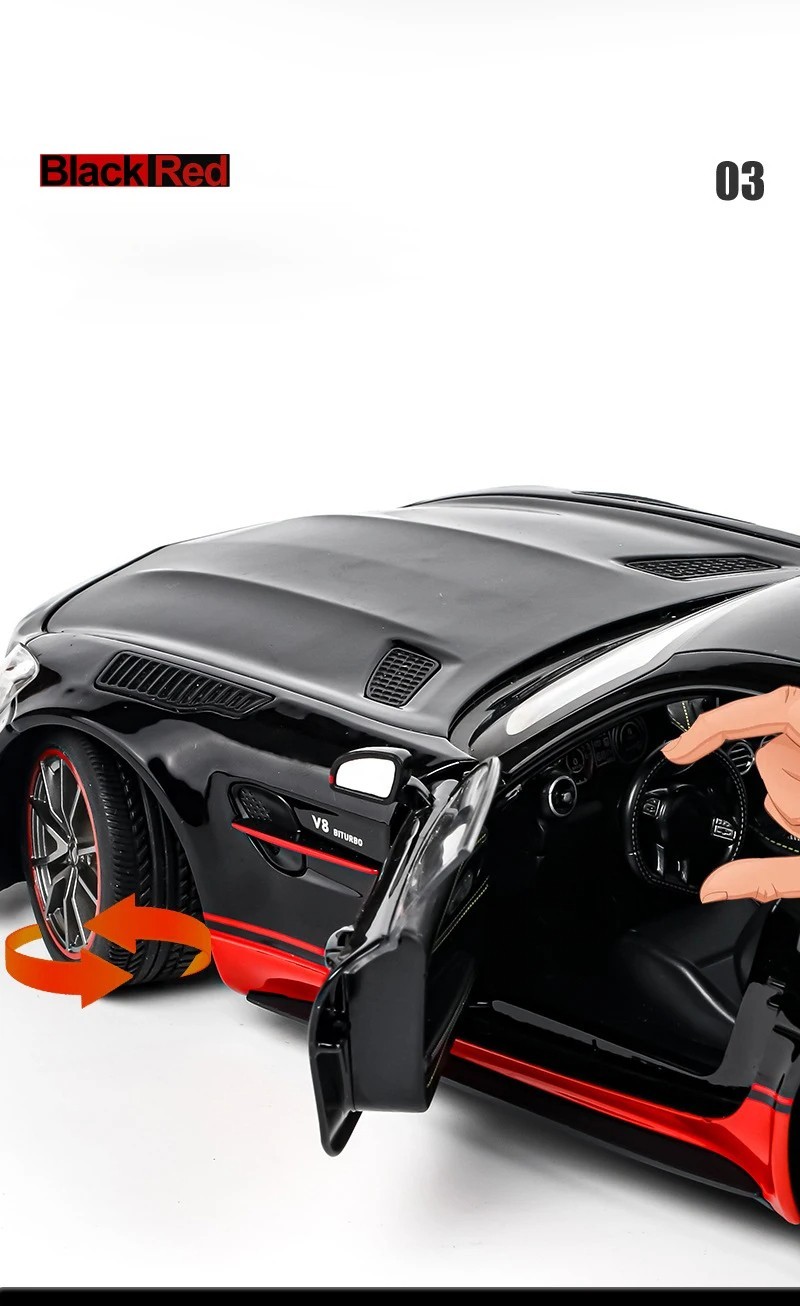 1:18 Mercedes-AMG GT-R Diecast Model Car – Luxury Sports Collectible, Detailed
