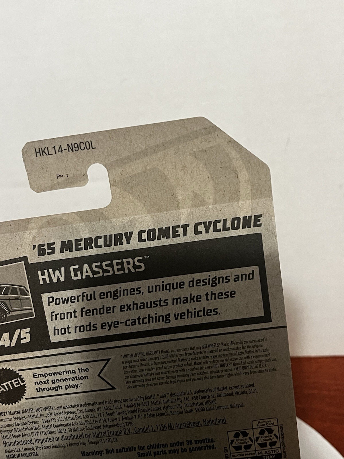 2023 Hot Wheels SUPER TREASURE HUNT ’65 MERCURY COMET CYCLONE w/protector