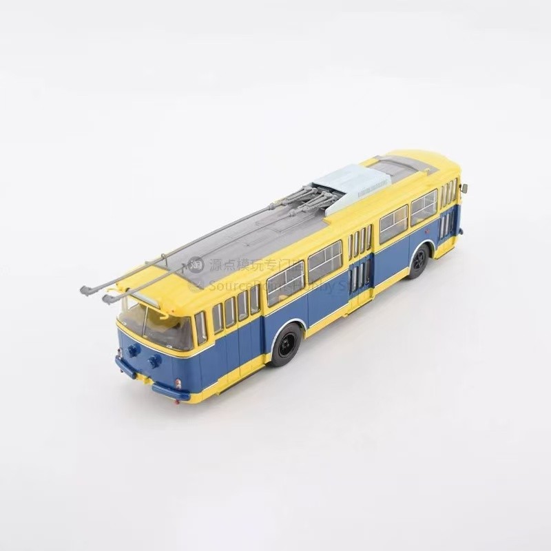 1:43 Modimio Bohemian Skoda 9TR Czech Trolley Bus Metal Model Display 103566