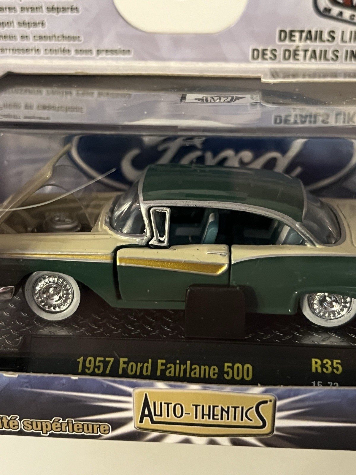 1957 Ford Fairlane 500 M2 Machines Auto‑Thentics R35 Premium Edition Diecast NIB