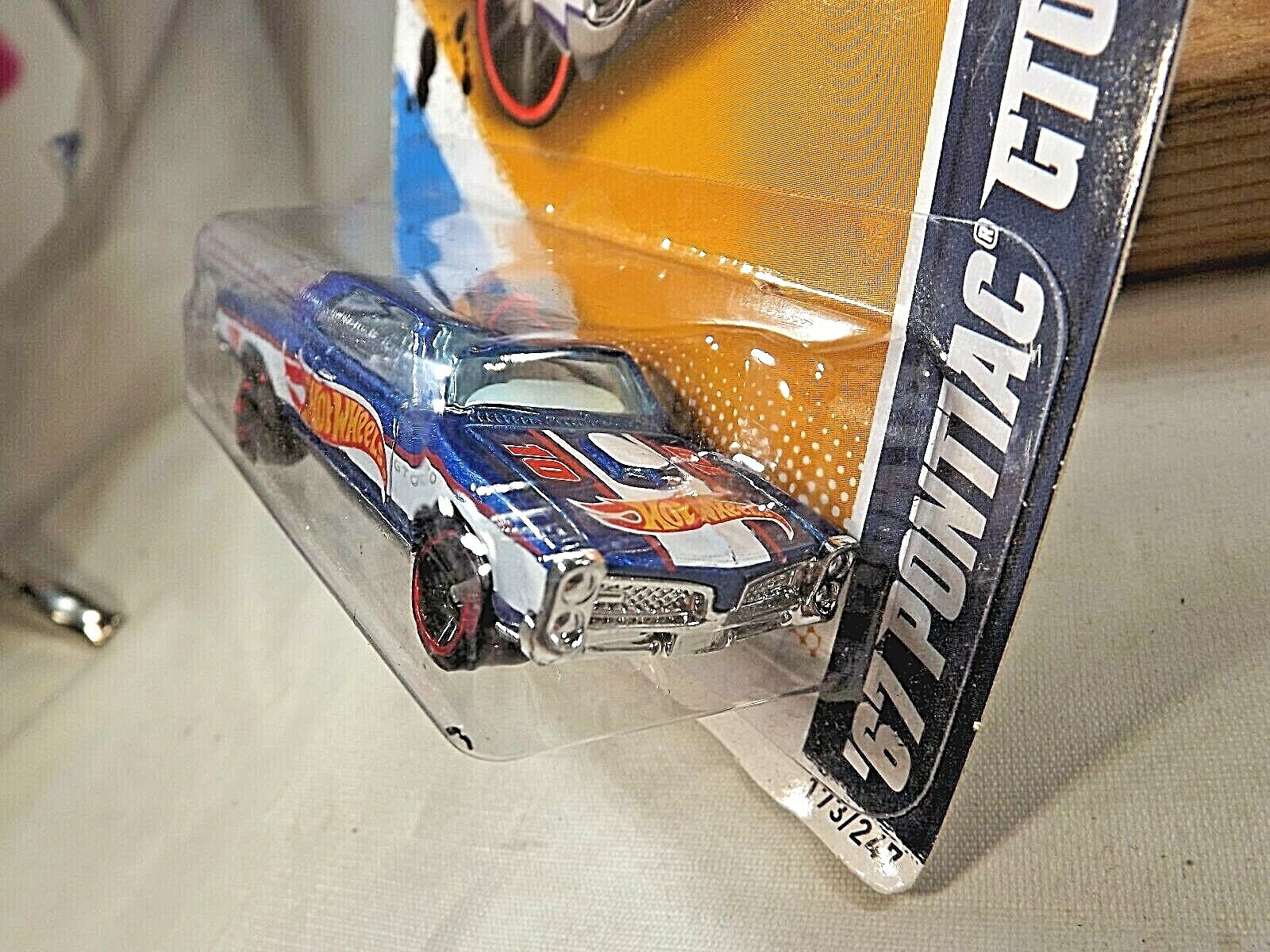 2012 Hot Wheels #173 HW Racing 3/10 ’67 PONTIAC GTO Blue w/Black MC5 Sp Red Rims