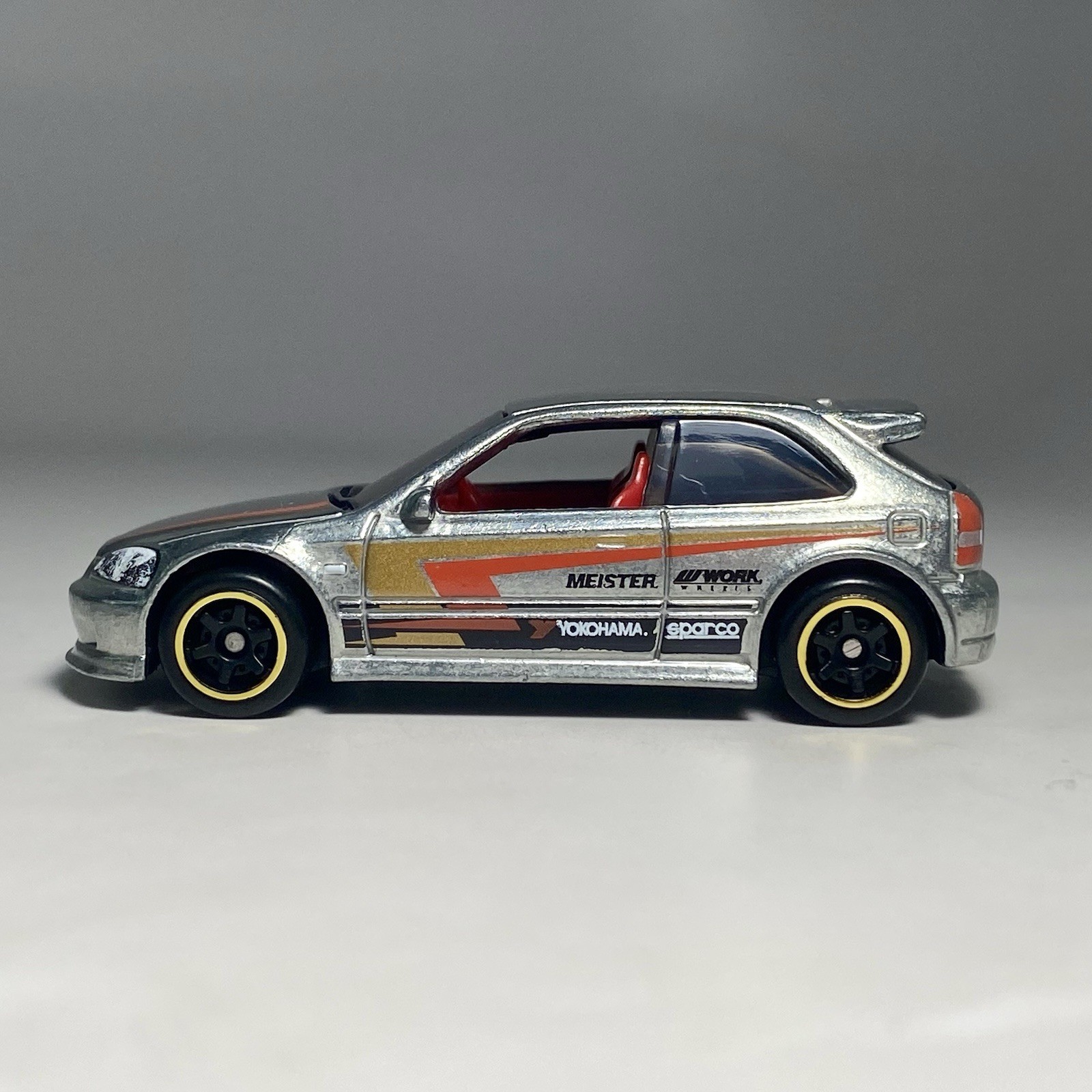 Hot Wheels Silver Series 1999 Honda Civic Type R EK9 Zamac 1:64 Diecast JDM RHD