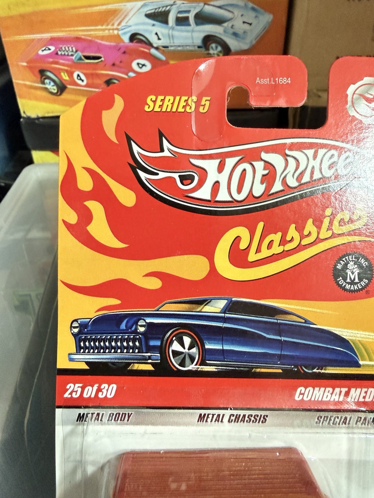 Hot Wheels Classics Series 5 – Combat Medic, Orange, non mint card