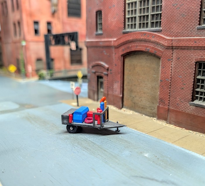 Custom Built 1/87 HO Scale Single Axle Welders Trailer. 3D Printed Resin Model