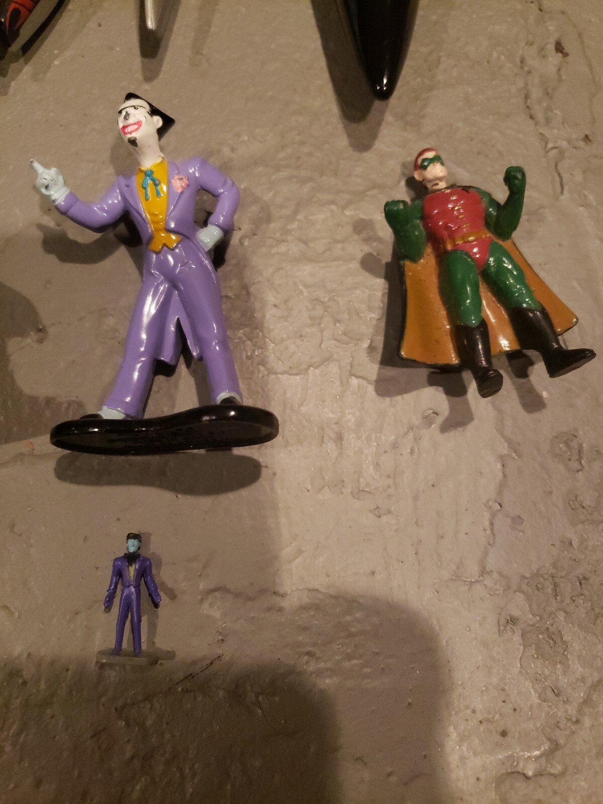 Vintage Batman, 8 Die Cast Vehicles, 4 Plastic, 5 Die-cast and plastic figs