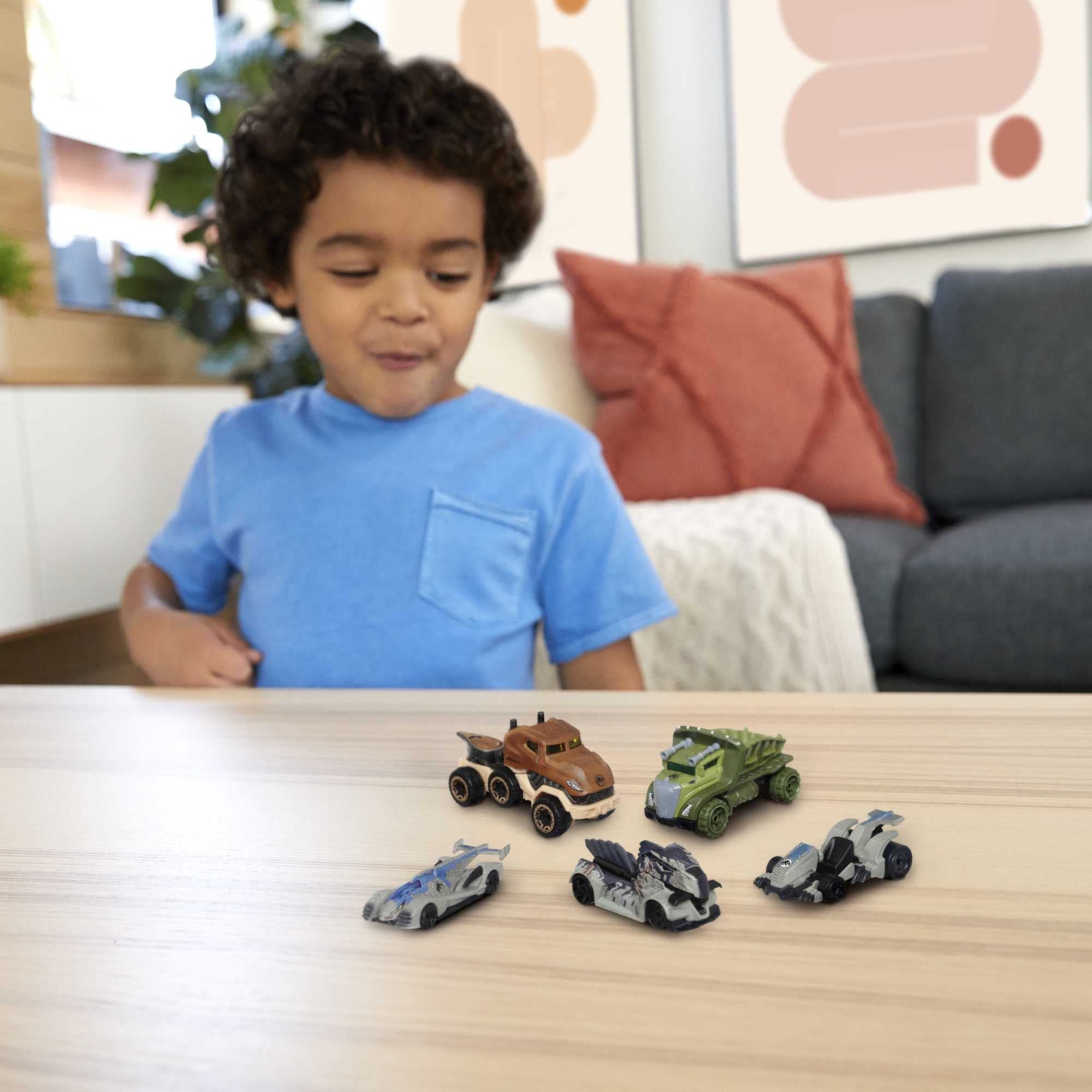 Hot Wheels Jurassic World Character Cars 5 Pack Multicolor Toy Vehicles