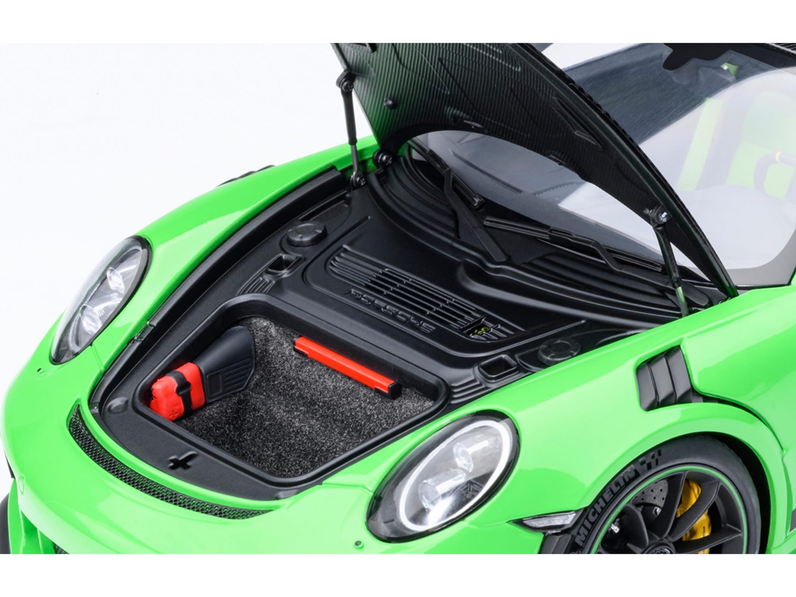 1/18 Porsche 911 (991.2) GT3 RS Weissach Green/Carbon Black