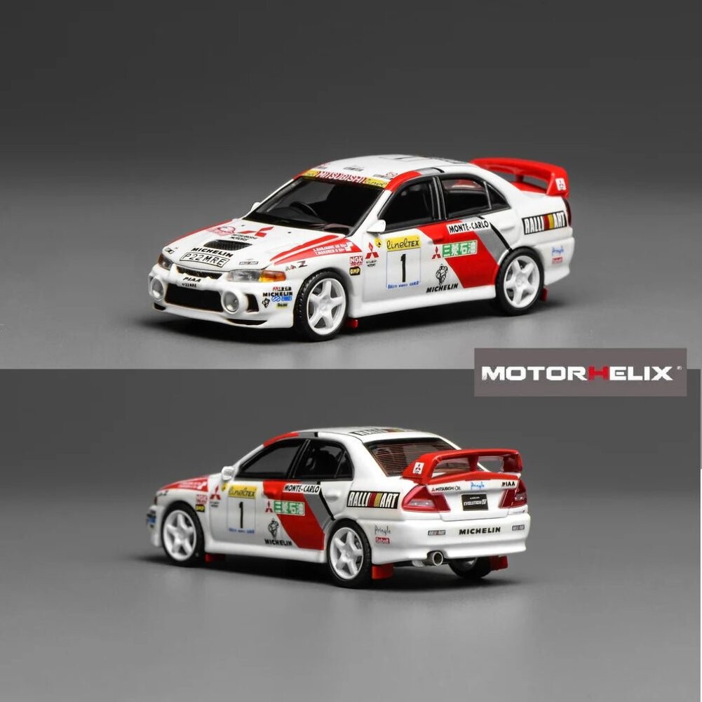 Motorhelix 1/64 Mitsubishi Lancer Evolution IV GSR Monte Carlo Livery