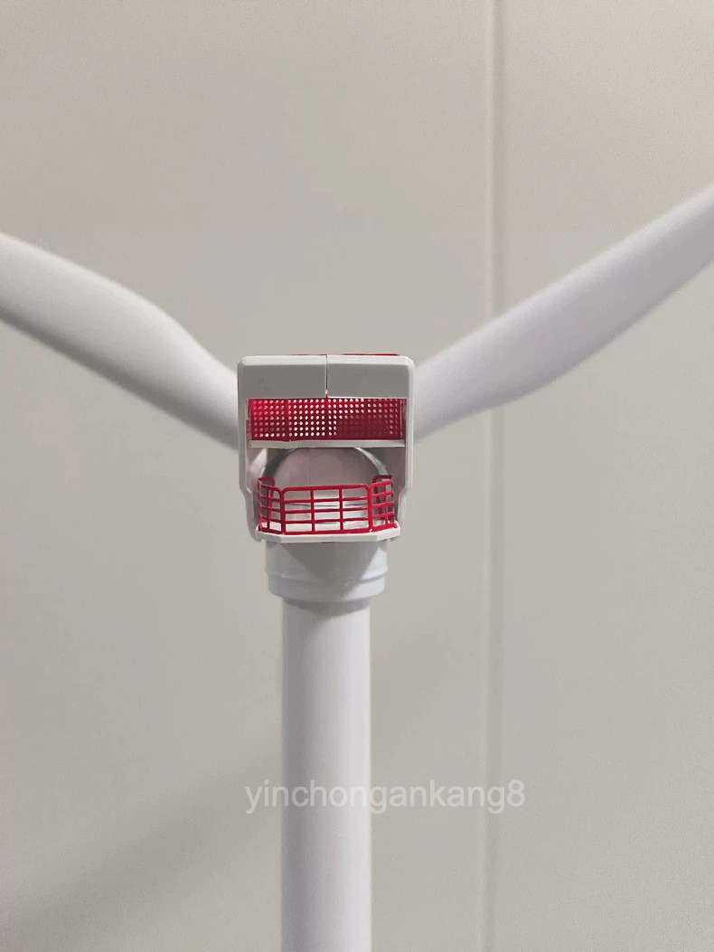 Mingyang MySE8.0 White Alloy Wind Turbine Model Solar Powered