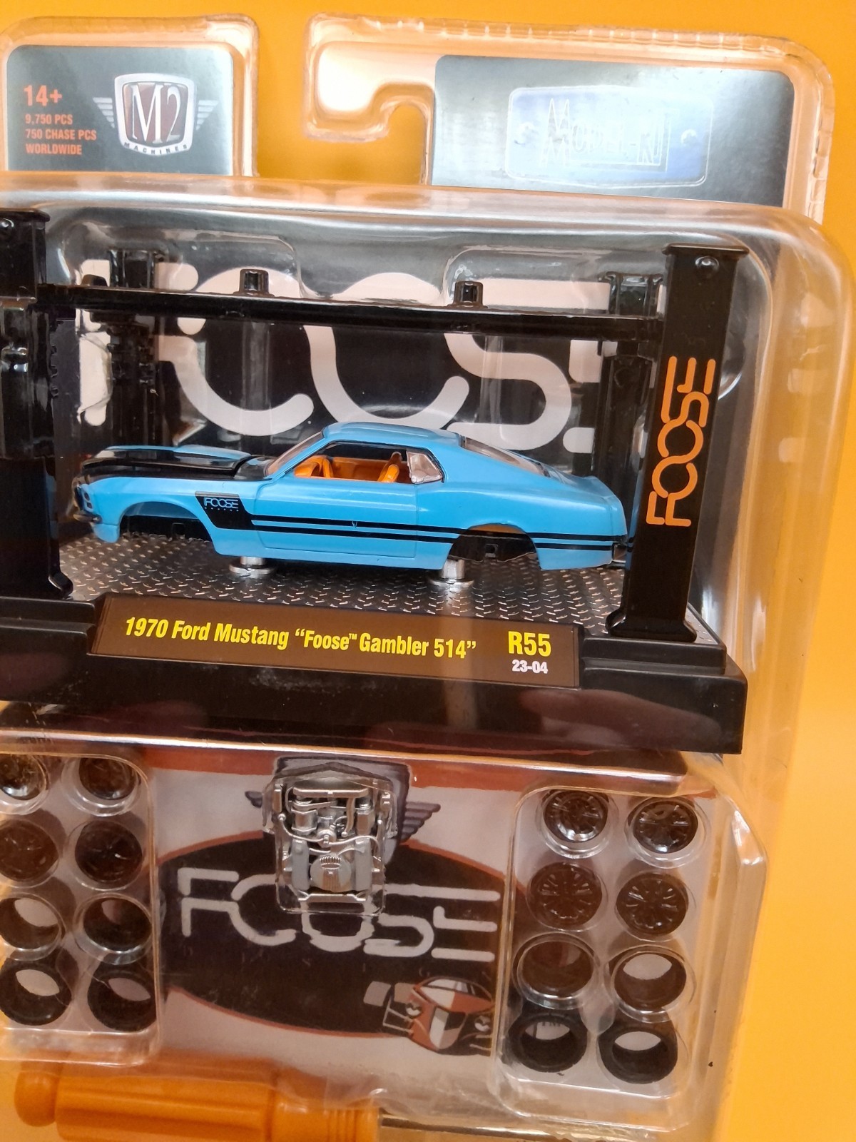 M2 Machines Model Kit Foose Design 1970 Ford Mustang Foose Gambler 514 🔥8