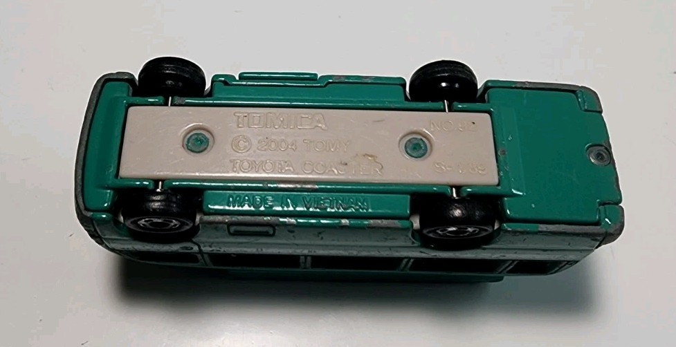 Tomica Tomy #92 Green Toyota Coaster 1/89 Diecast/Plastic Emergency Rescue