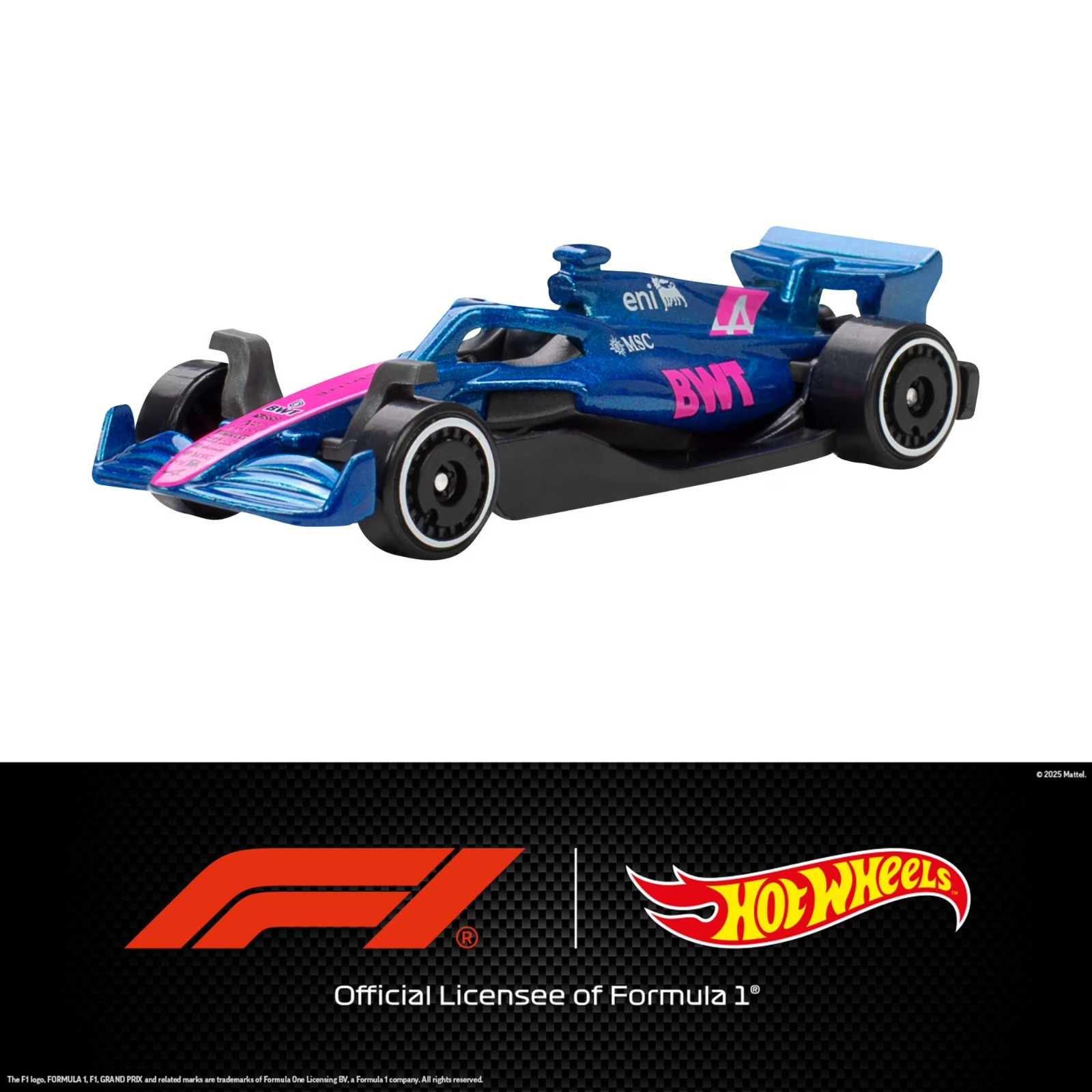 Hot Wheels Formula 1 Racing Cars 5-Pack, Set of 5 Die-Cast Toy F1 Cars in 1:64