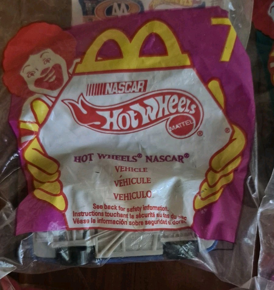 Hot Wheels McDonald’s + Cereal Lot Of (4) Count Chocula Nascar