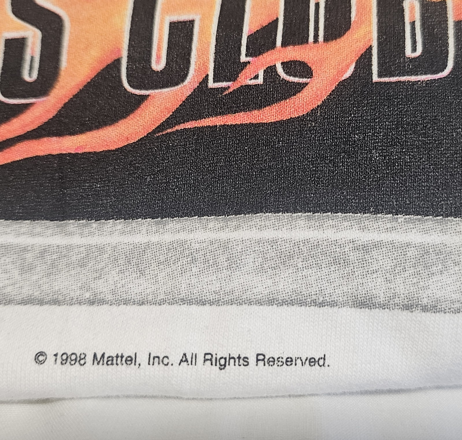 NOS Vintage 1998 Hot Wheels License Plate Frame Collectors Club T-Shirt Size XL