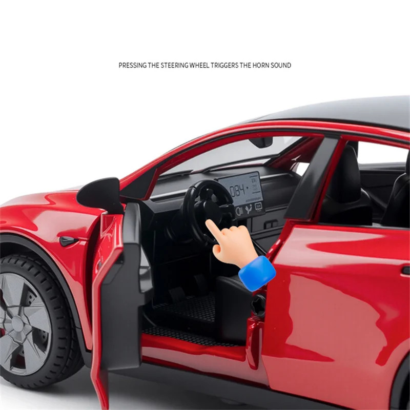 NEW 1:32 MODEL Y MODELY Diecast Model Car Sound & Light Collectible Toy Gift