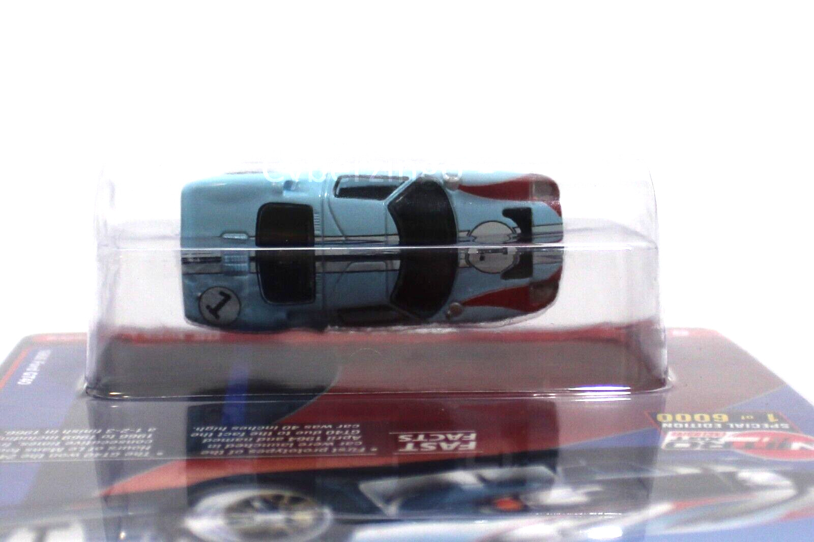 Auto World 1/64 1966 Ford GT40 #1 Gulf Blue CP7921 Diecast Car NEW IN PACKAGE
