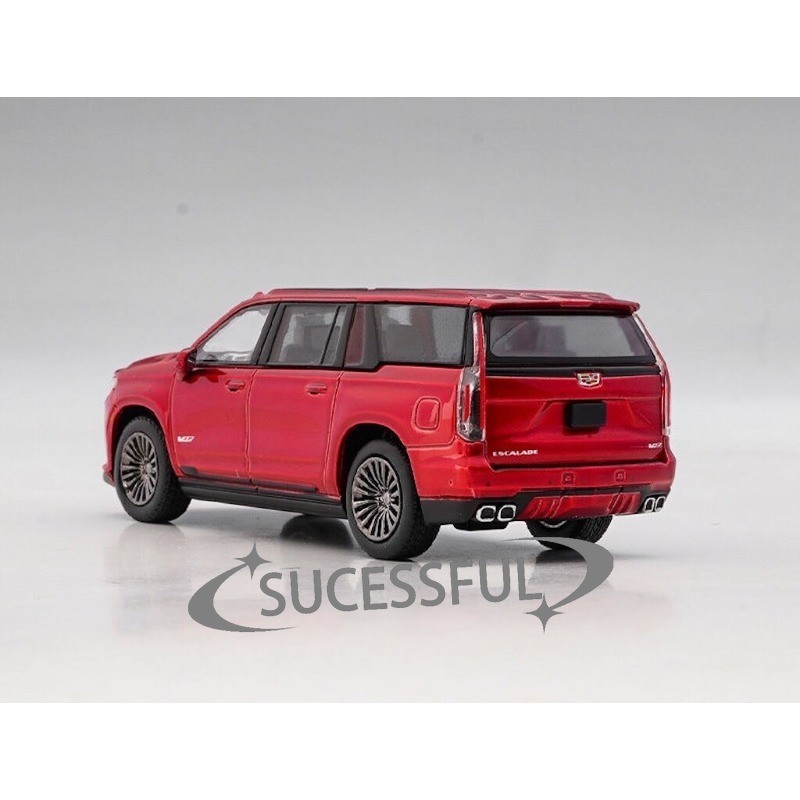 Cadillac Escalade Full Size SUV Red 1:64 Masdi Diecast Luxury Collectible Car [
