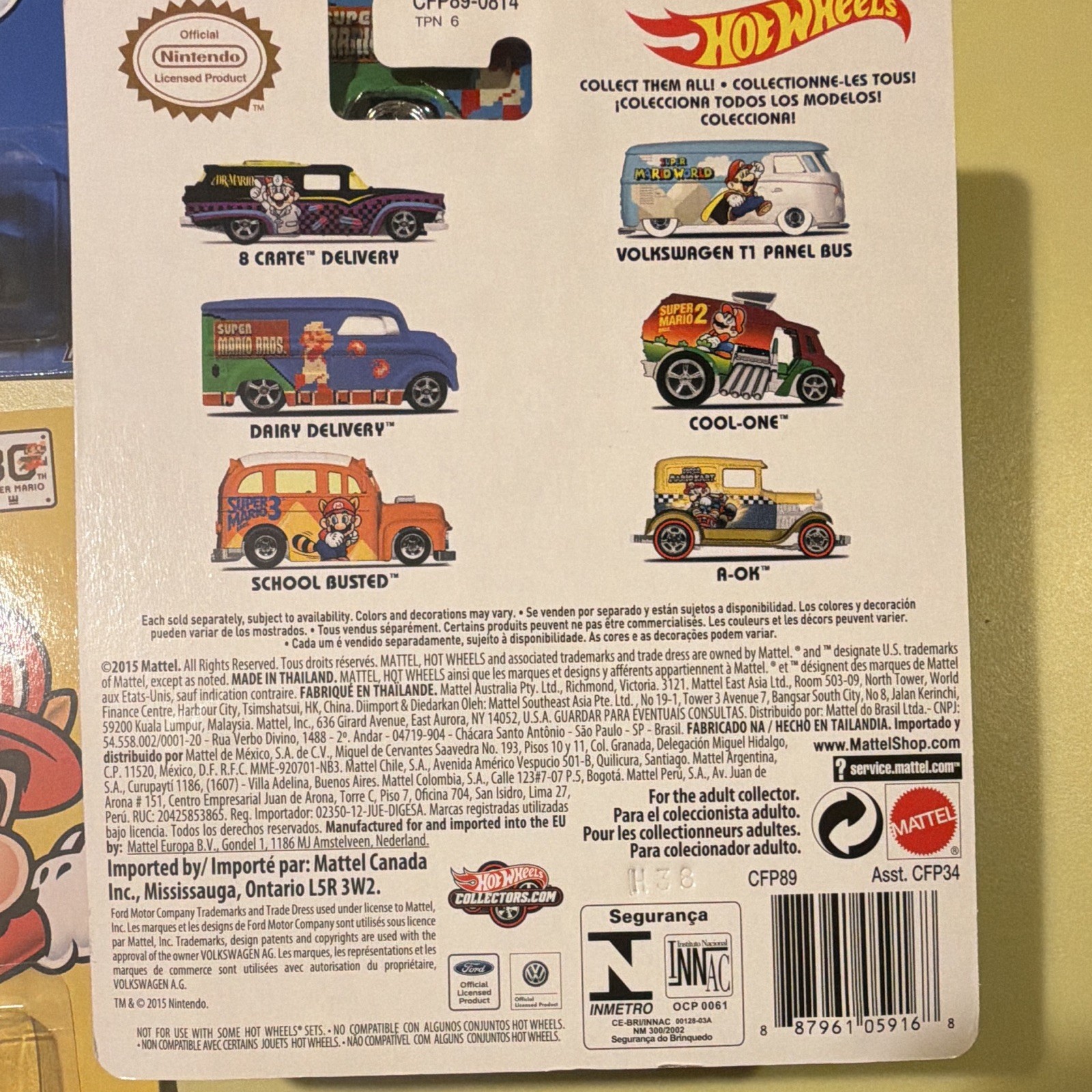 Hot Wheels Pop Culture Super Mario Real Riders 1:64 complete set of 6 BRAND NEW