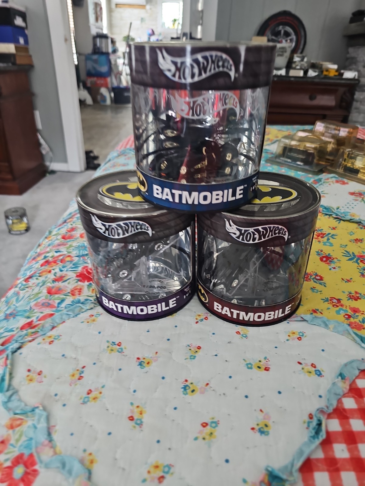 2004 Hot Wheels Oil Can Batmobile Set Of All 3 LTD /20,000 new sealed