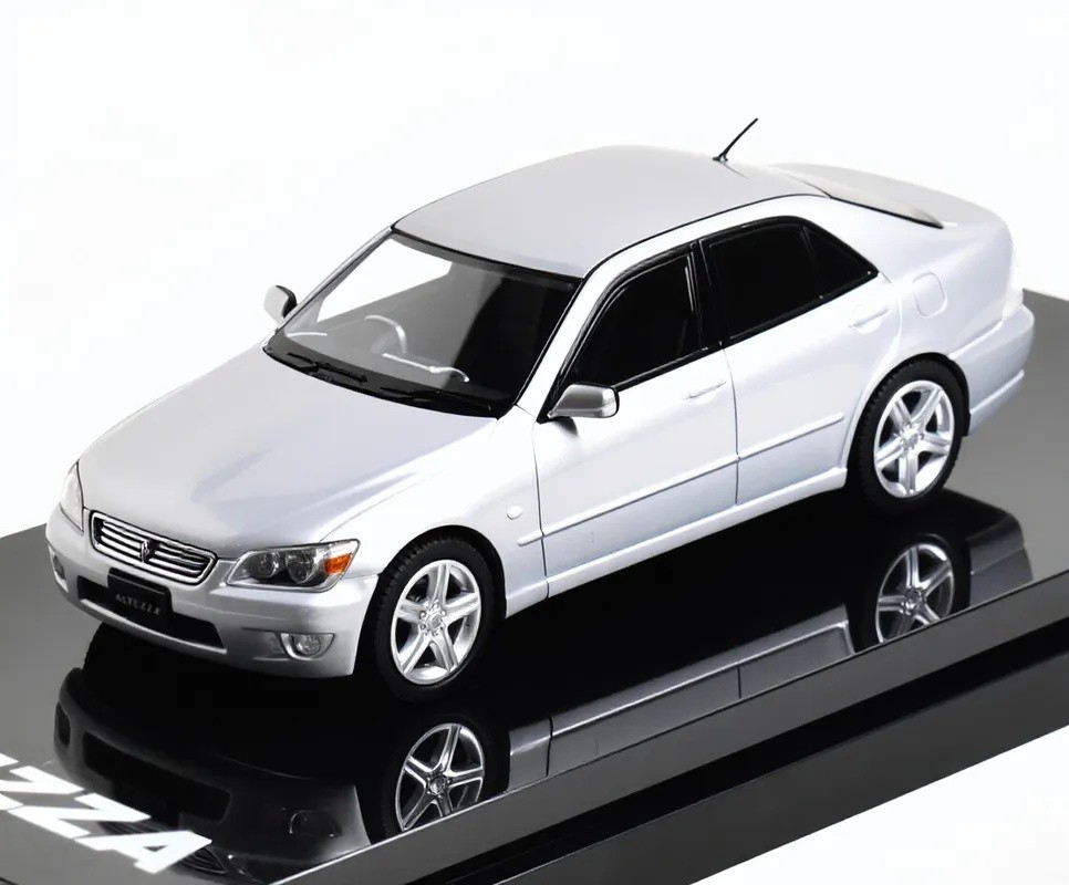 Hobby Japan 1:64 Silver Altezza RS200 Sedan Sports Model Diecast Metal Car