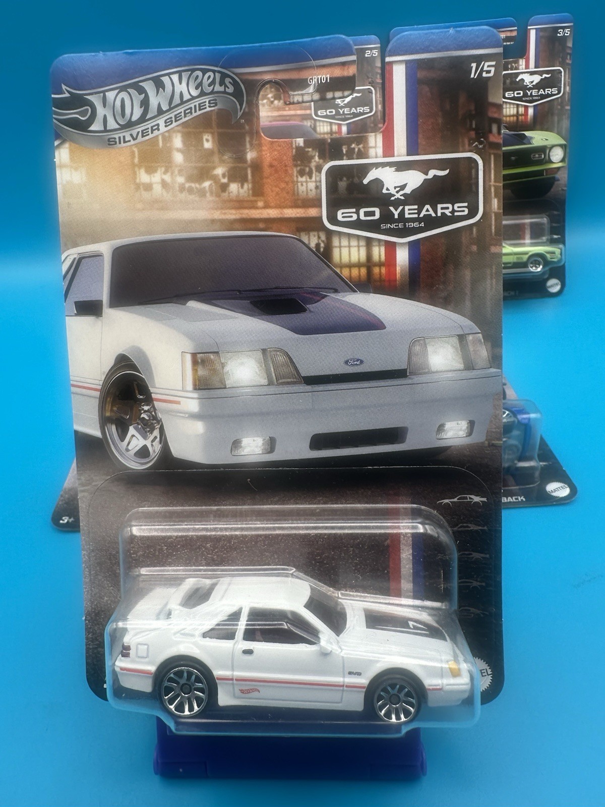 Hot Wheels 60th Mustang Set Silver Series 5/5 Fox Body Set 5/5 (T)