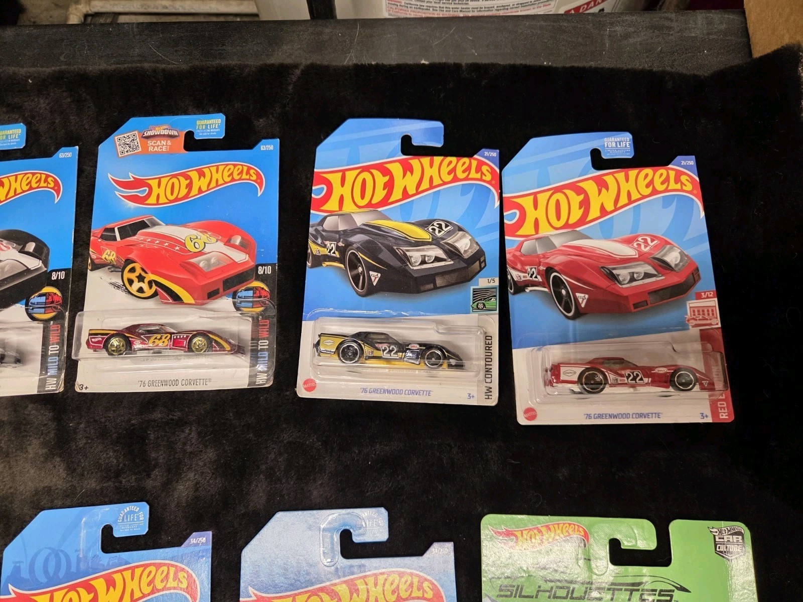 LOT OF (11) Hot Wheels ’76 Greenwood Corvettes HW 1:64 Diecast #HW76GWV