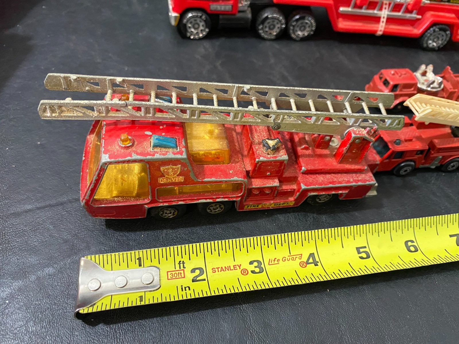 fire department collectibles cast iron Matchbox w/ belt buckle figure and more!