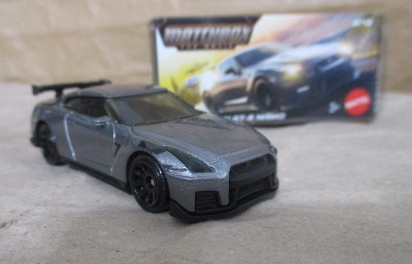 Power Grab Matchbox Movie #3 Nissan GT-R Nismo Dark Silver 1/64 Diecast