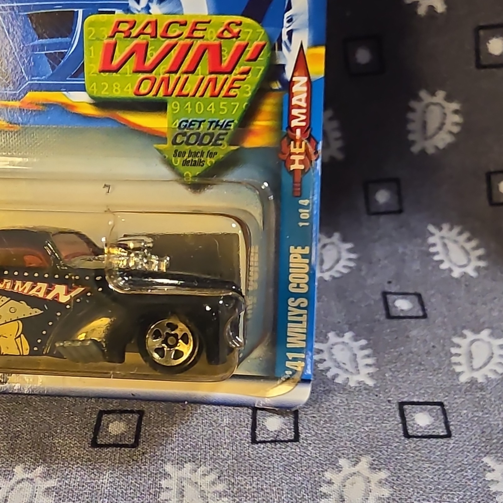 Hot Wheels 1941 Willys Coupe He-Man 1:64 Black Diecast Unopened Box