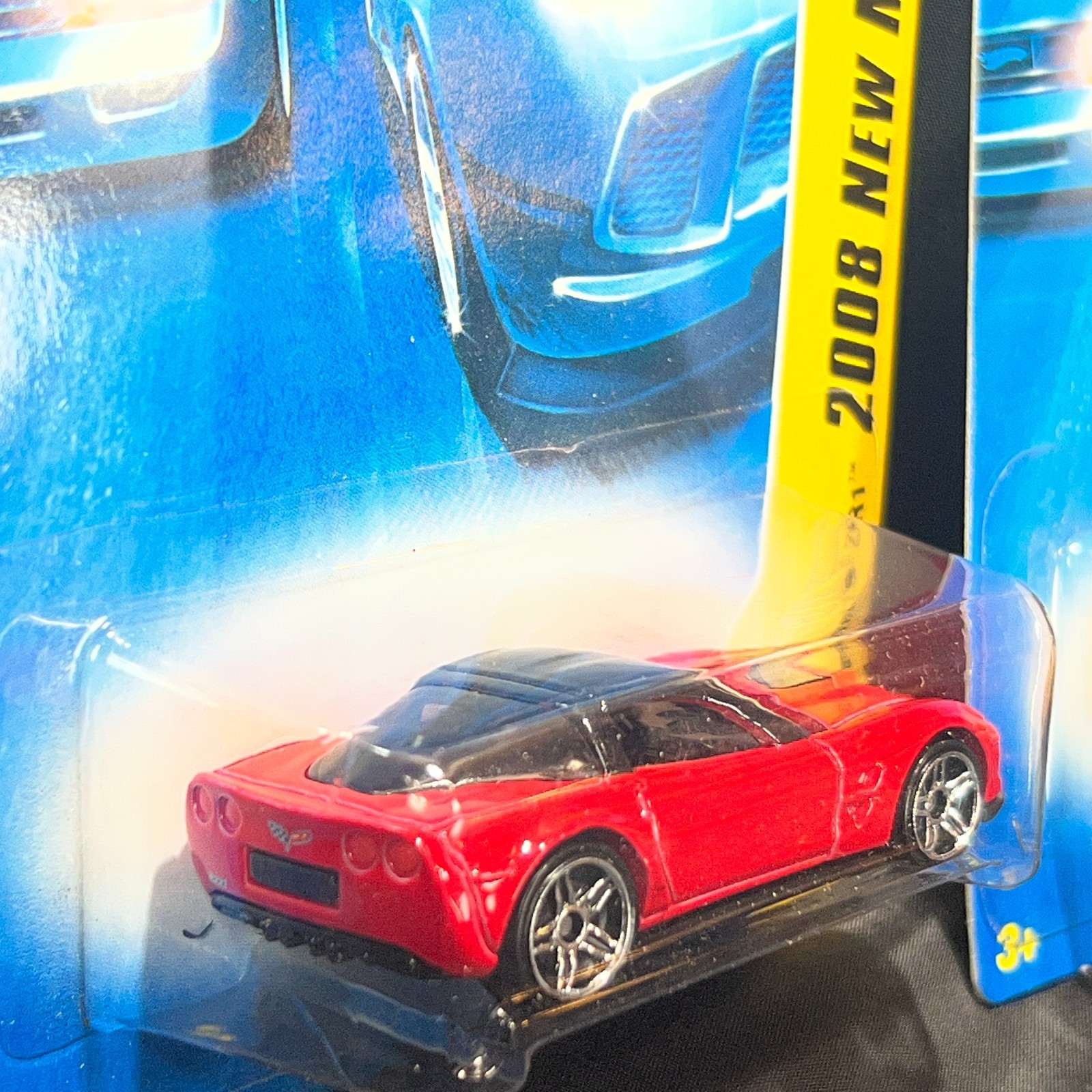 Hot Wheels 2008 New Models ’09 Corvette ZR1 Red & Yellow 1:64 Scale Diecast Cars
