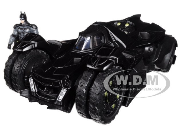 ARKHAM KNIGHT BATMOBILE W/ DIECAST BATMAN FIGURE 1/24 DIECAST CAR BY JADA 98037