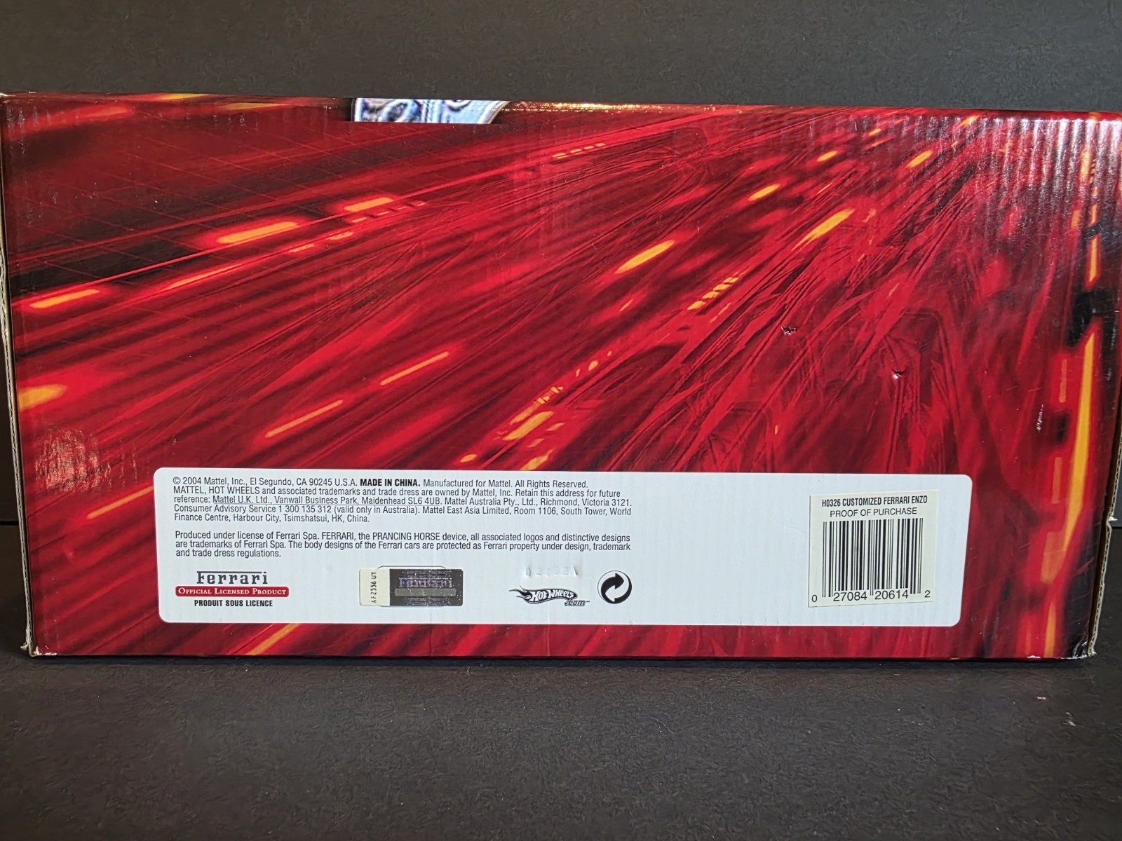 Hot Wheels 2004 WHIPS 1:18 Enzo Ferrari Red