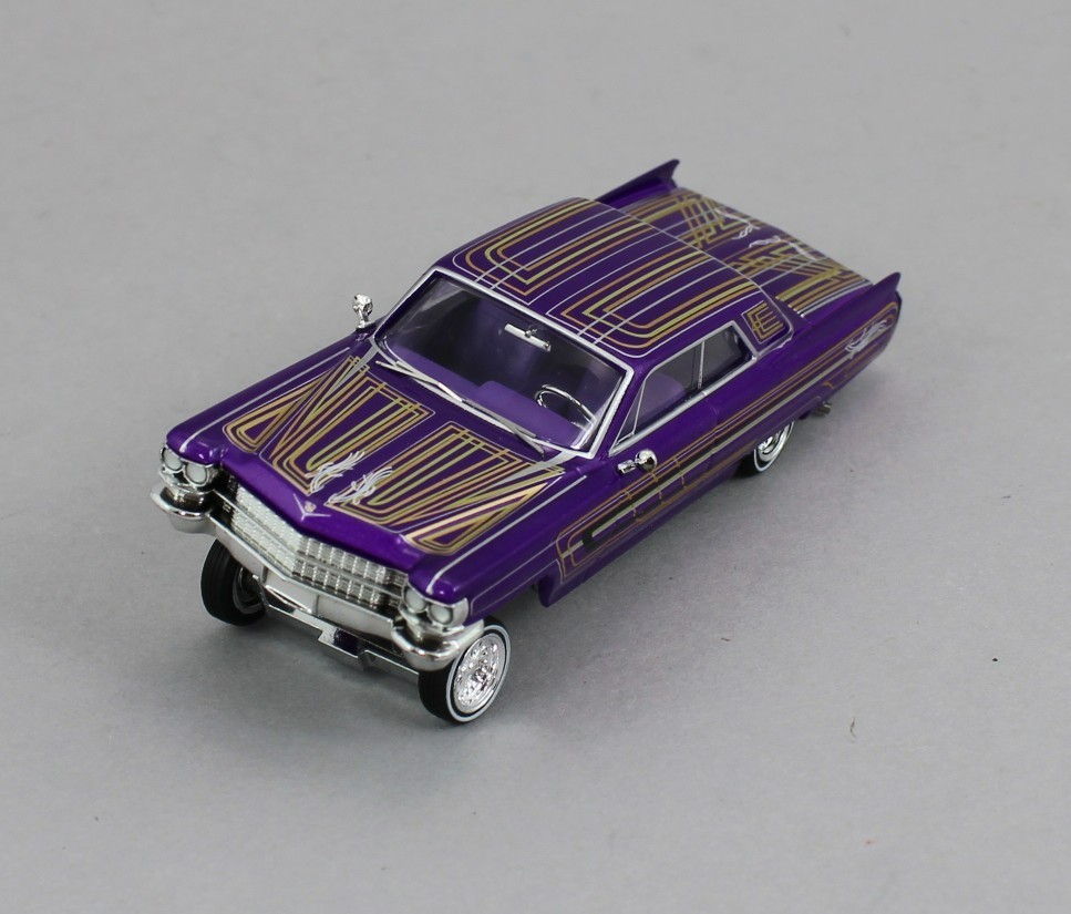 1:64 *97M* PURPLE 1964 Cadillac Coupe DeVille *LOWRIDER* NIB