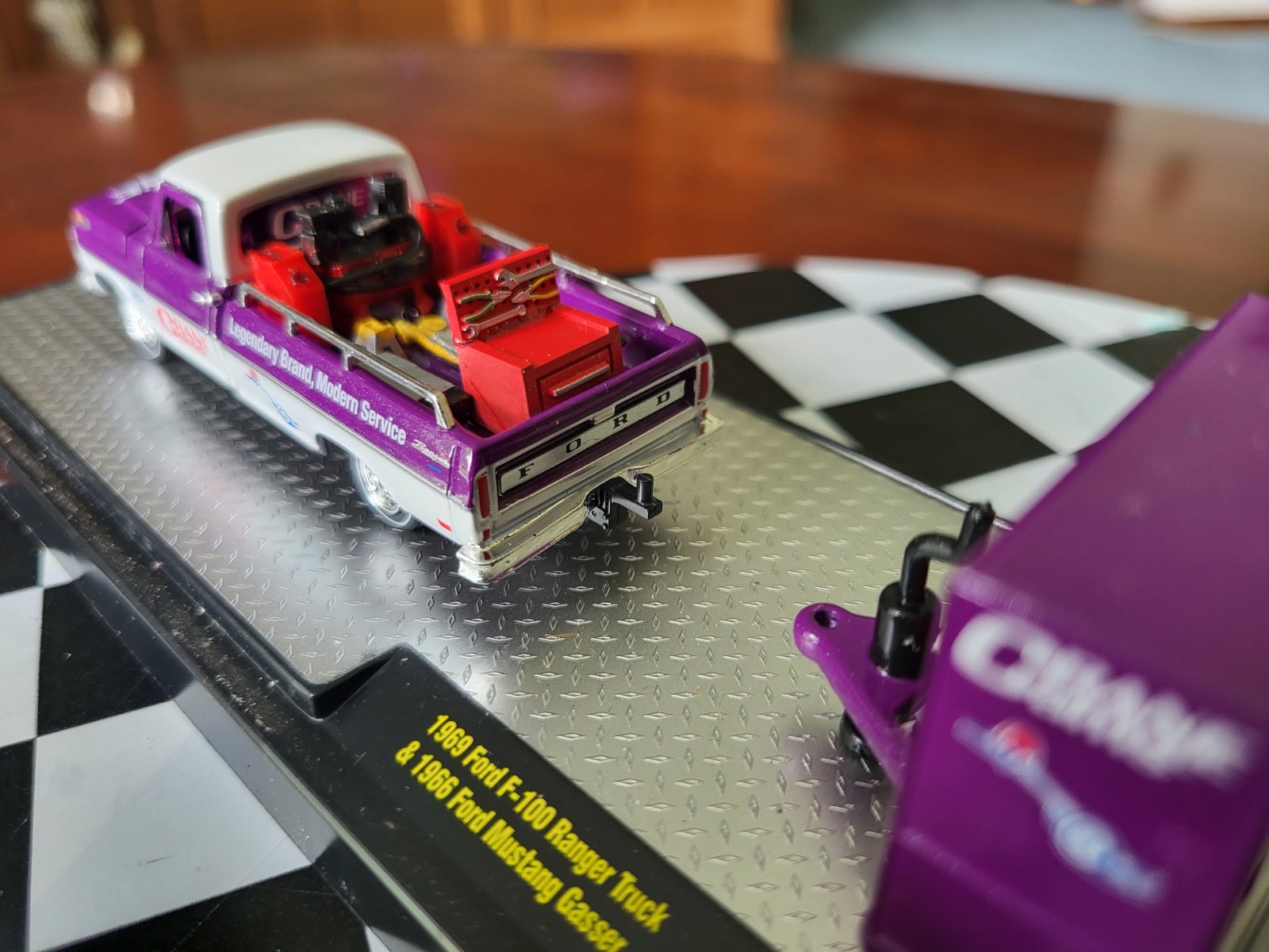 m2 Custom Purple Hornies Flow tech 69 Ford F100 Ranger Truck & 66 Ford Mustang