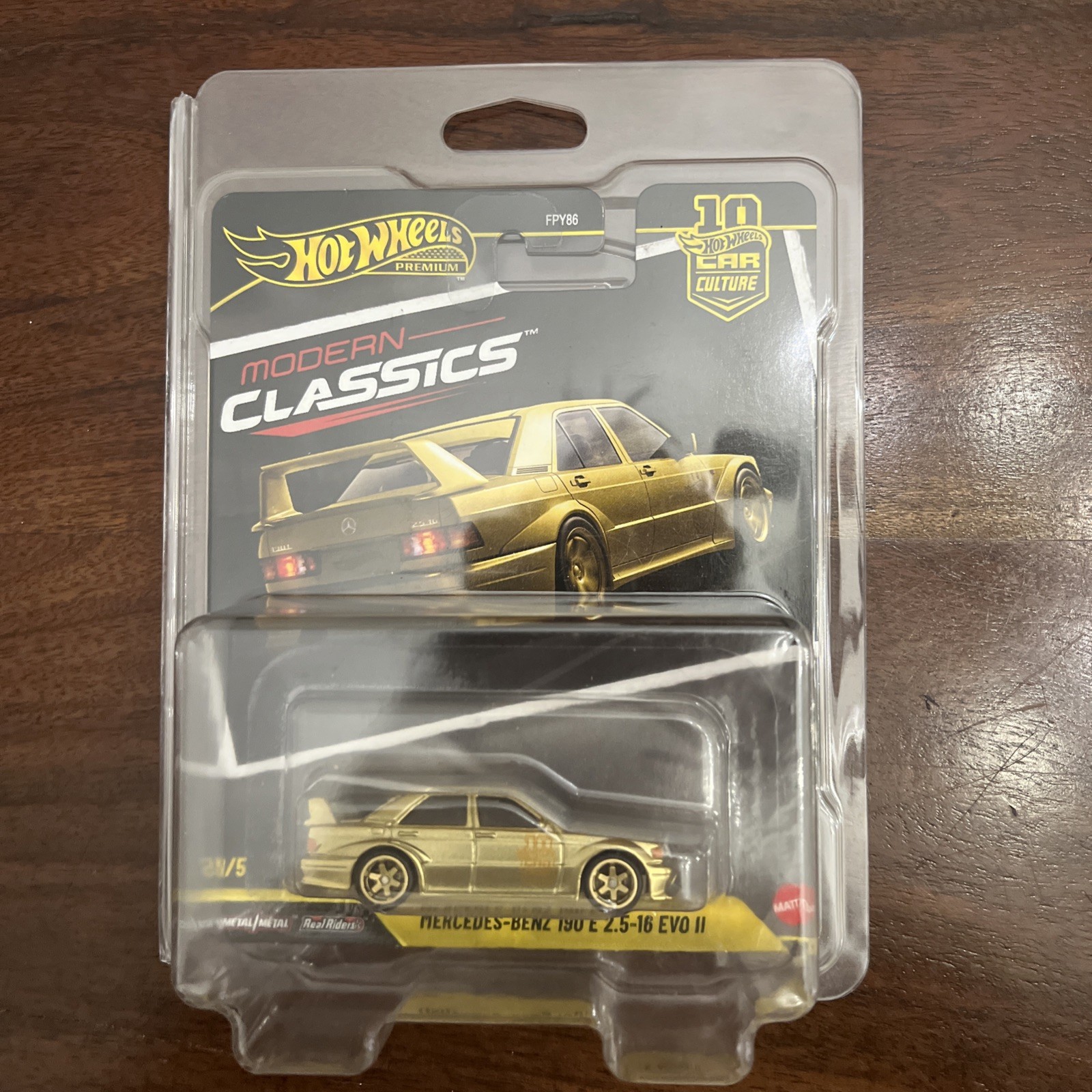 Hot Wheels Modern Classics Mercedes Benz 190E Chase BM1 in Protector
