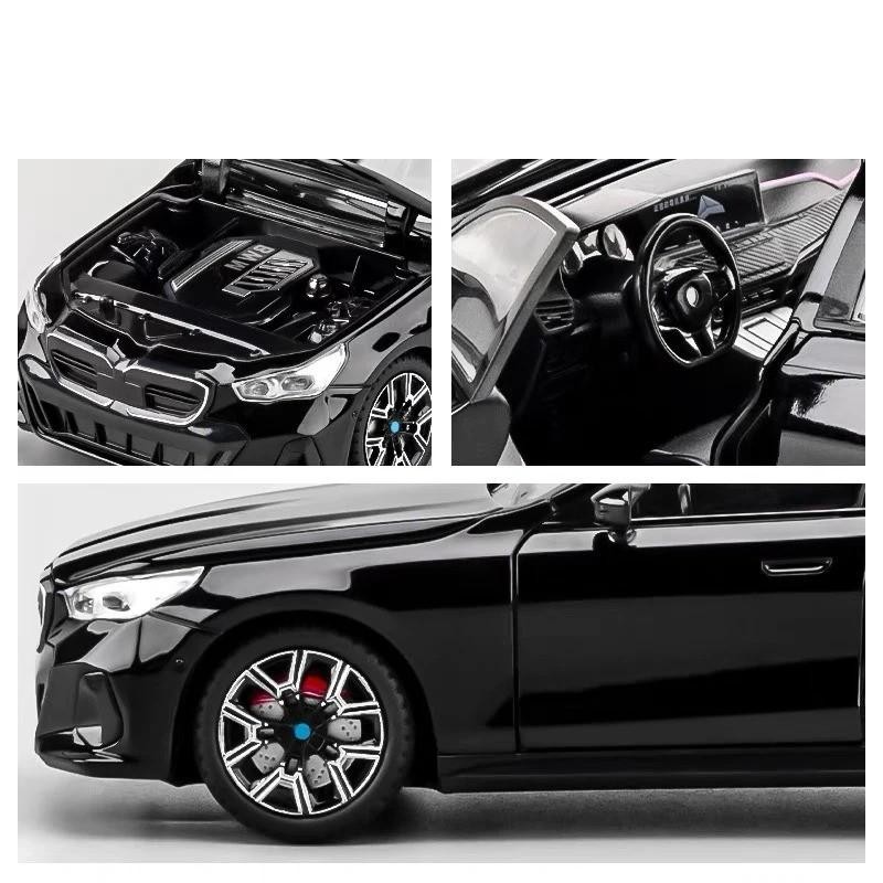 1:24 BMW I5 M60 Alloy Diecast Simulation Sound & Light Car Toy Collectible NEW