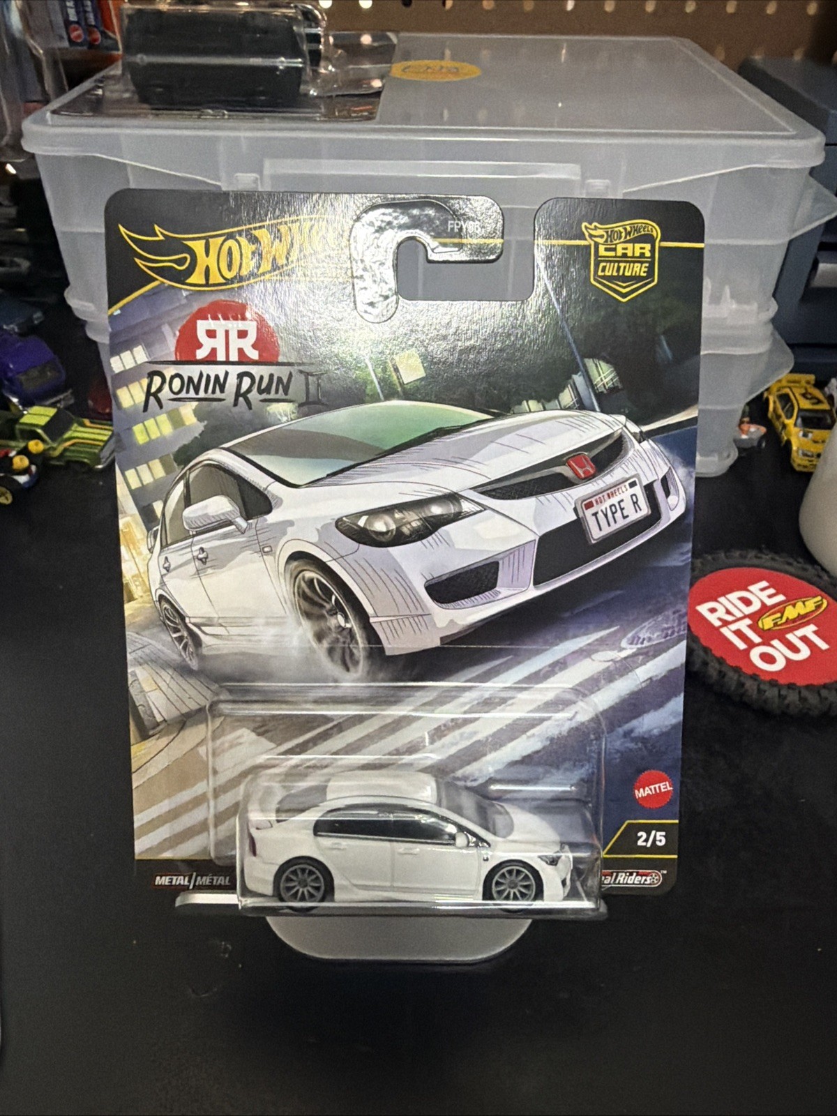 Hot Wheels Car Culture ’07 Honda Civic Type R Ronin Run II 1/64 internal card