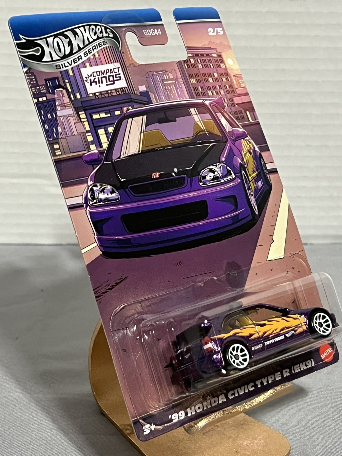 Hot Wheels 2025 Silver Series Compact Kings ’99 Honda Civic Type R EK9 Purple #2