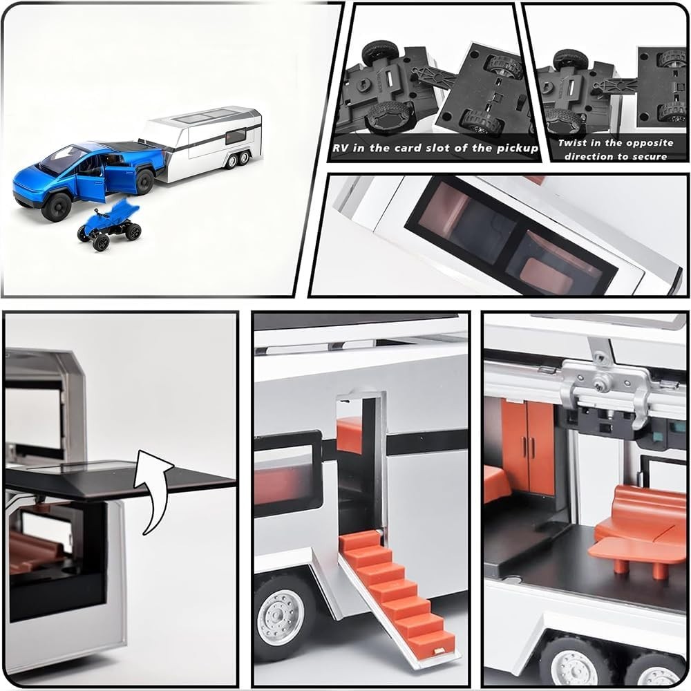Pull Back Toy Truck with Sound and Light Effects