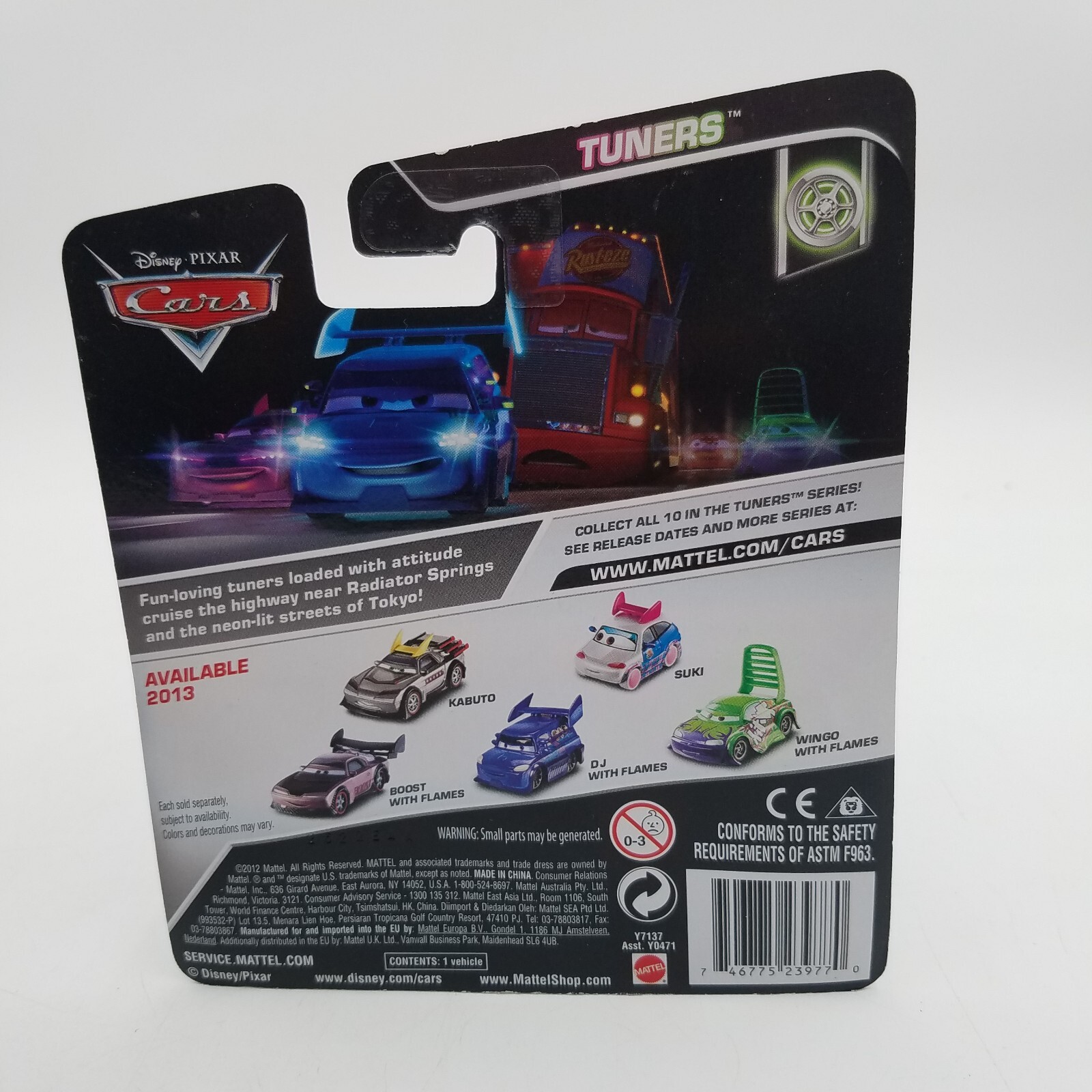 Disney Pixar Cars Suki Tuners #1/10 NIP Mattel