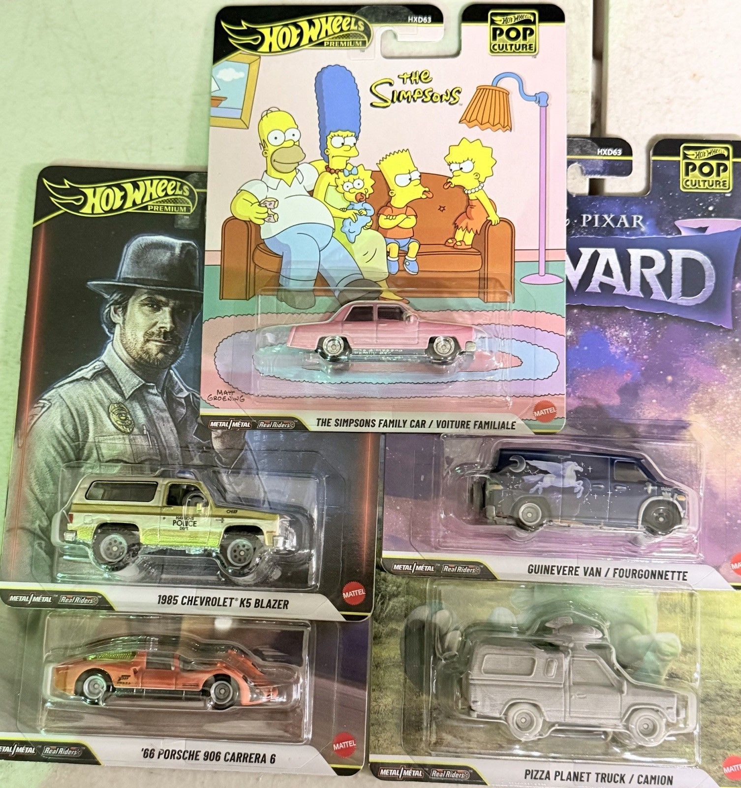 Hot Wheels Pop Culture 2026 Mix 5 Complete Set Simpsons Stranger Things Forza