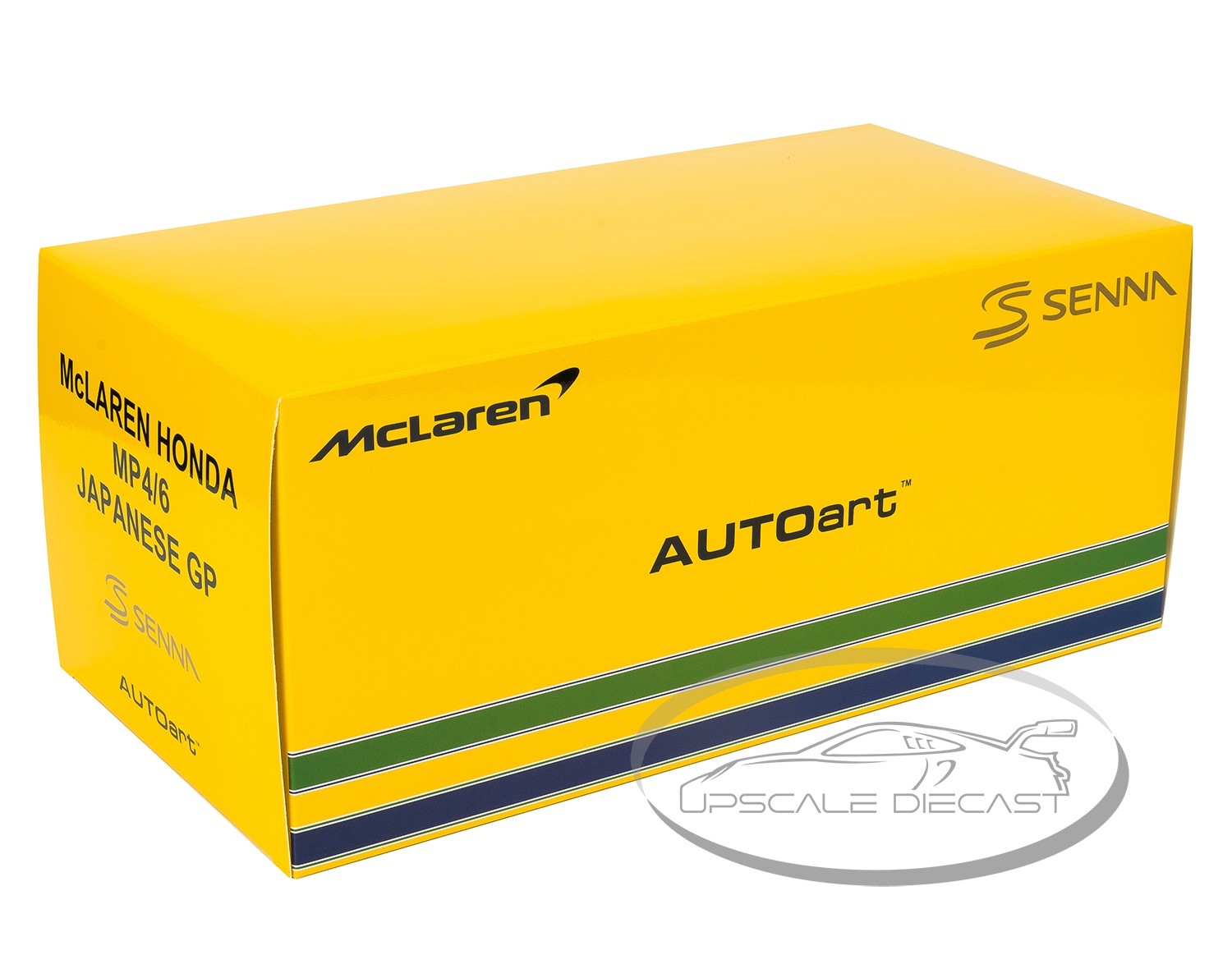 Auto Art 1/18 McLaren Honda MP4/6 w/ Logo Japanese GP Ayrton Senna 89140 New