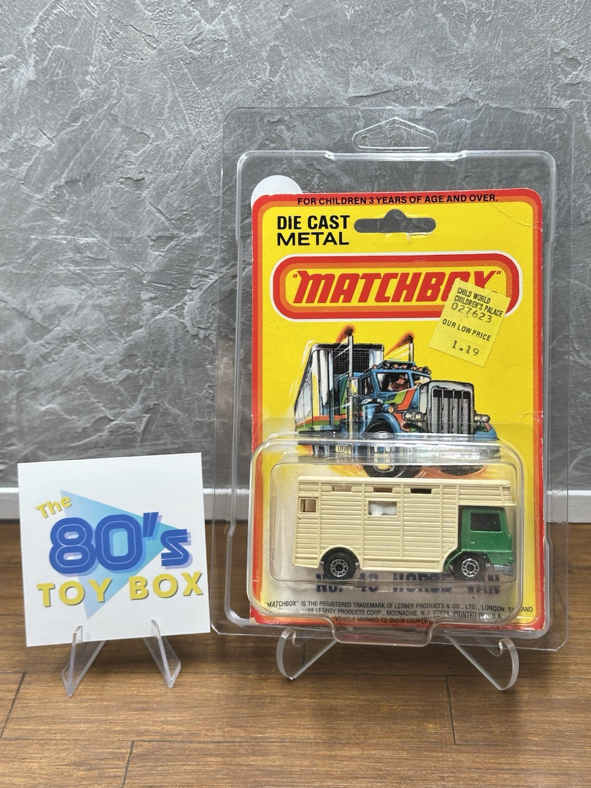 Vintage 1980 Matchbox Lesney Superfast Horse Van No. 40 Carded