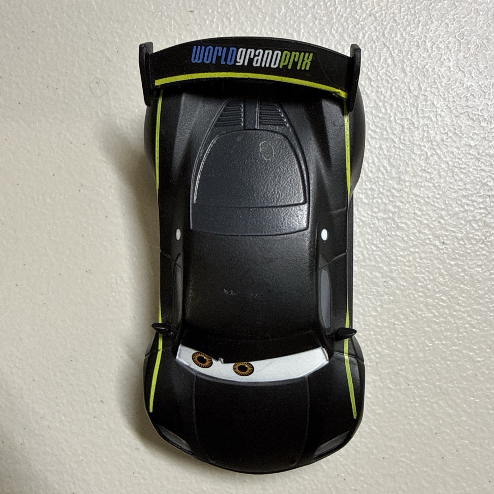 Disney Pixar Cars Lewis Hamilton Diecast Car Mattel Black And Yellow