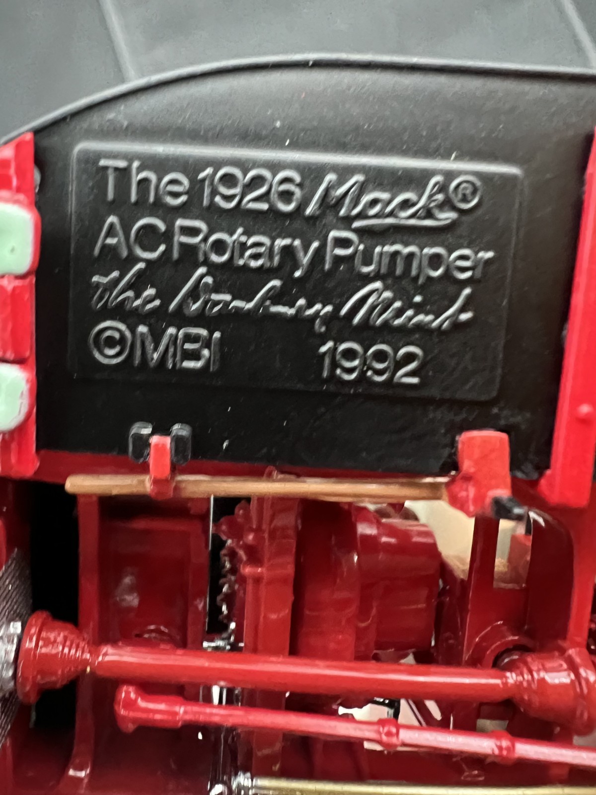 Vintage Danbury Mint 1926 Mack Ac Rotary Pumper In Box, W/COA, NIB, NEVER DISPLA